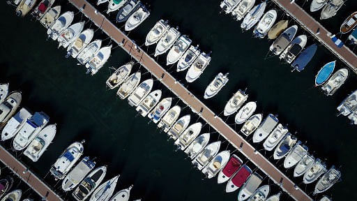Boat activities on Cote d'Azur - France
